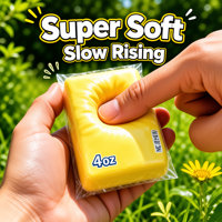 Jouet Squishy en PU en forme de bâton de beurre de dessin animé, à remontée lente, anti-stress, à presser, pour enfants et adultes