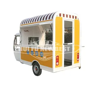 शीर्ष बिक्री मोबाइल बिजली आइसक्रीम ट्रक उपकरण 3 पहियों के साथ खाद्य ट्रक संयुक्त राज्य अमेरिका