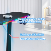 Cadre de bureau ergonomique motorisé en forme de L réglable en hauteur avec support électrique et design moderne