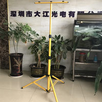Trépied portable robuste pour caméra vidéo, 1,6 m télescopique, support 4 m, LED 125 W, 3 sections, lumière de travail réglable