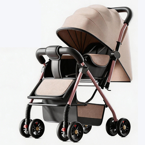 Cochecito <span class=keywords><strong>de</strong></span> Bebé Multifuncional 3 en 1, Ligero, Plegable, con Vista Elevada, para Recién Nacidos, Posiciones Sentado y Acostado, Cómodo - Product Image 4