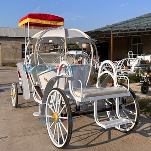 Customizable <b>White</b> Wedding Bridal Carriage Pumpkin Style Cinderella Princess Carriage Special Transportation for Weddings - Product Image 2