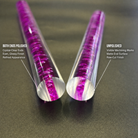 Barre ronde en acrylique coloré PMMA pour éclairage LED et publicité