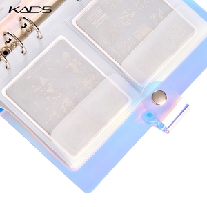 KADS Libro Organizador de Placas de Estampado para Uñas, 32 Ranuras, Soporte para Placas de Estampado de Uñas, Bolsa para Tarjetas de Plantillas de Impresión - Product Image 5