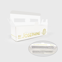 Boîte en carton blanc recyclé sur mesure, avec pelliculage mat, marquage à chaud et gaufrage, pour produits pharmaceutiques (vente en gros)