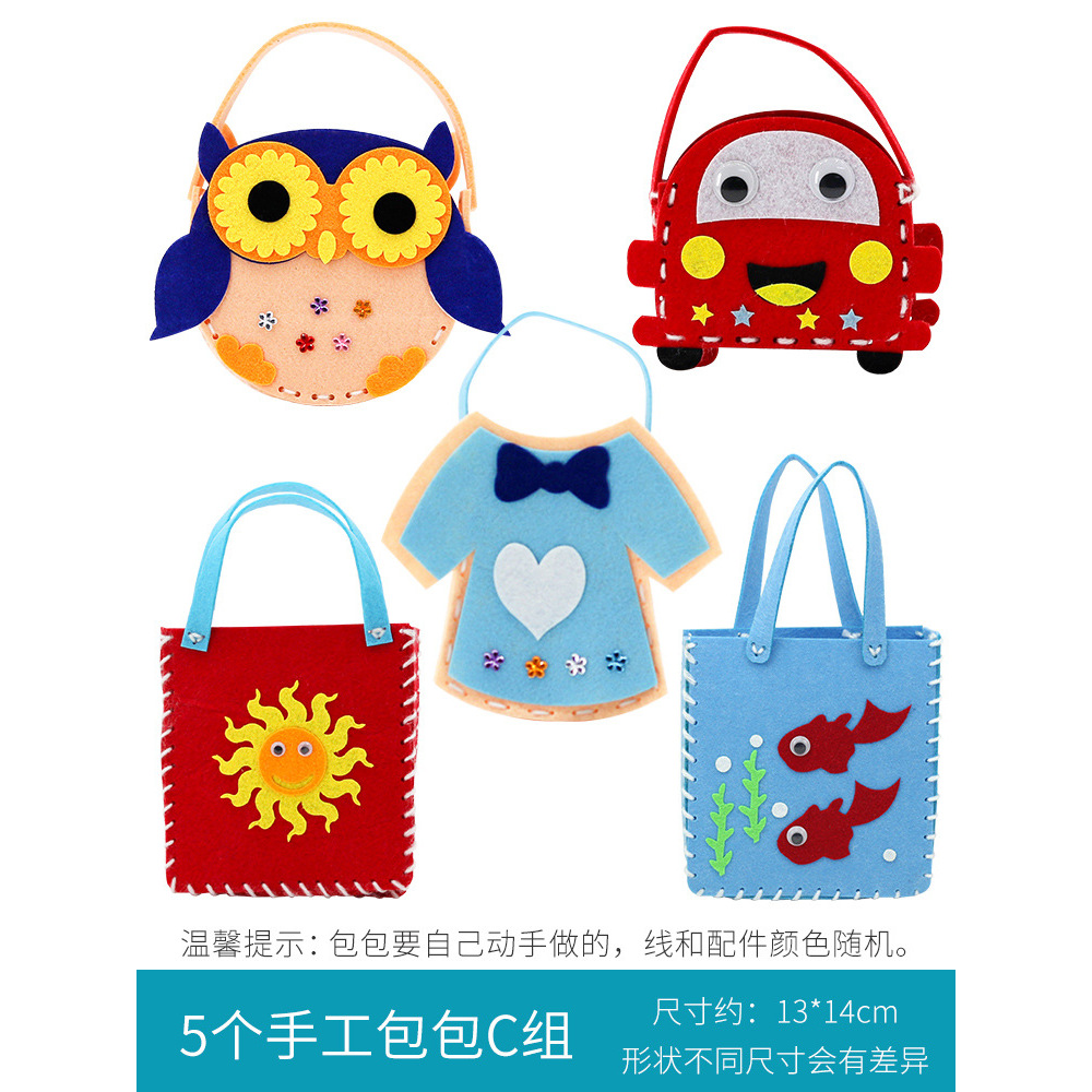 Cinq sacs faits main C