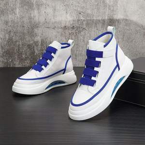 รองเท้าผ้าใบหุ้มข้อสูงสำหรับผู้ชาย สไตล์ลำลอง ดีไซน์ทันสมัย รุ่นใหม่ล่าสุด สำหรับฤดูใบไม้ผลิ/ฤดูร้อน เหมาะสำหรับคนรักการเดิน - Product Image 4