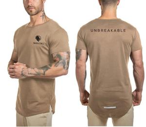 Active <b>Stretch</b> Curve Hem <b>Men's</b> Regular Fit Formal T-<b>Shirt</b> 95/5 Polyester/Cotton Short Sleeve Breathable Quick Dry Slit Zip Up - Product Image 2