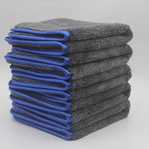 Araba detaylandırma parlatma kurutma kalın yumuşak mercan polar özel 800gsm mikrofiber temizlik araba bez