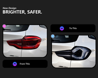 Conjunto de Luces Traseras para BMW X3 2018-2021, Modelos G01 G08, Actualizado con Nuevas Señales de Giro Secuenciales LED
