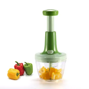 新到货手动食物切碎机创意设计厨房蔬菜切片机和洋葱推动器