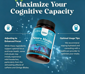 Integratore per il Cervello Best Seller, Supporto per Memoria e Concentrazione, Abilità Cognitive, Integratore per la <span class=keywords><strong>Salute</strong></span> Cerebrale, Produttore OEM - Product Image 2