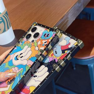 Patrón de grafiti de dibujos animados para <span class=keywords><strong>iPhone</strong></span> 17Air Phone Case 16pro Square Edge 15max a prueba de golpes 14 Plus <span class=keywords><strong>funda</strong></span> protectora 13 - Product Image 3