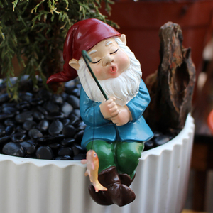 Vẽ tay nhựa trang trí sân vườn bức tượng tùy chỉnh ngủ câu cá Gnome vườn trang trí bức tượng - Product Image 2