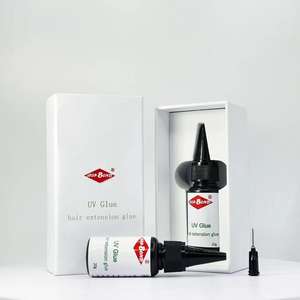Colle UV pour extensions de cheveux 20g/bouteille, gel UV pour extensions de cheveux humains et création de coiffures - Product Image 2