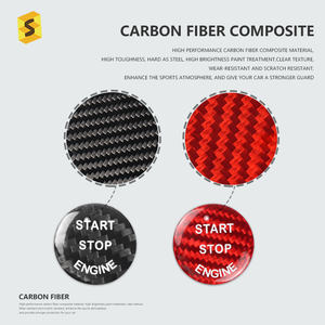 Botón de arranque de motor de fibra de carbono, accesorios para <span class=keywords><strong>BMW</strong></span> X5 E70 <span class=keywords><strong>X6</strong></span> E71 E72 E81 E87 E90 E91 E92 E93 E60 E83 E84 E89 - Product Image 5