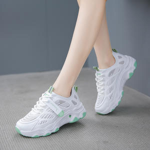 <span class=keywords><strong>Sneakers</strong></span> traspiranti in Mesh di colore bianco scarpe da <span class=keywords><strong>donna</strong></span> <span class=keywords><strong>donna</strong></span> scarpette da corsa popolari per le donne - Product Image 5