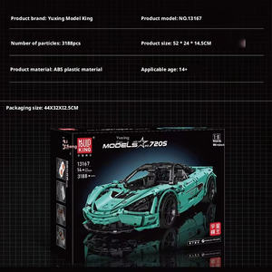 Ensemble de blocs de construction Supercar 720S Tiffany Blue 13167, échelle 1:8, assemblage DIY, jouet éducatif STEM en plastique ABS pour les 14 ans et plus - Product Image 6