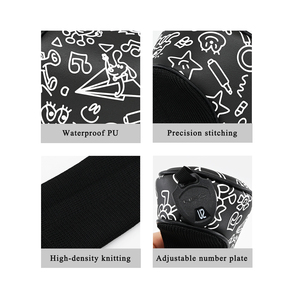 ปลอกคลุมหัวไม้กอล์ฟลายพิมพ์ ปลอกคลุมไดรเวอร์ ไม้แฟร์เวย์ ไม้ไฮบริด พัตเตอร์ ปลอกคลุมหัวไม้ PU พร้อมผ้าถัก - Product Image 5