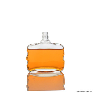 Mini 50ml 100ml 150ml 200ml 250ml Vodka Spirit <strong>Glass</strong> <strong>Bottle</strong> for Whisky Liquor - Product Image 5