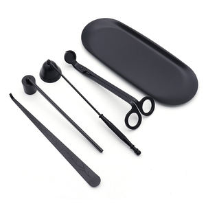 थोक कस्टम लोगो धातु लोहे मोमबत्ती स्नैफर सेट मोमबत्ती बुझाने उपकरण किट विक ट्रिमर - Product Image 2