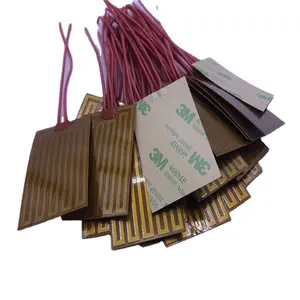 80x40mm 24v 50w thin Flexible Electric Heating Element With Adhesive Backing PI Heater