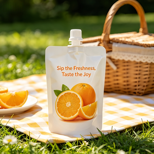 Pochette souple personnalisable avec bec verseur, réutilisable, vide, en plastique, pour emballage de boissons <span class=keywords><strong>maison</strong></span> (jus, smoothies, liquides) - Product Image 2