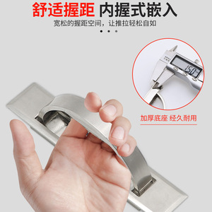 Japanese Style Geometric Furniture <b>Handle</b> Zinc Alloy Brushed Black Drawer Cabinet <b>Door</b> Easy Installation - Product Image 3