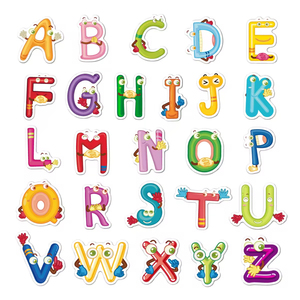 Vinilo impermeable personalizado lindo alfabeto <span class=keywords><strong>inglés</strong></span> troquelado pegatinas decorativas pegatinas de vinilo impermeables - Product Image 3