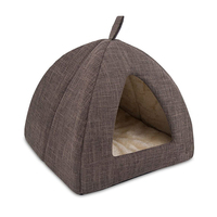 Oreiller rembourré Tipi Chat Maison Kitty Lit avec toit Animaux à la maison Chat Igloo