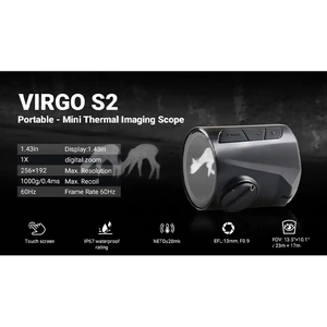 กล้องส่องกลางคืนแบบมือถือ Virgo Mini Thermal Scope ความละเอียด 256x192 ขยายภาพ 2 เท่า ช่วยเพิ่มการมองเห็นอย่างละเอียด - Product Image 1