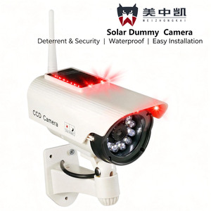 <span class=keywords><strong>Caméra</strong></span> de Sécurité <span class=keywords><strong>Factice</strong></span> Solaire en Gros avec Capteur CMOS – Étanche Extérieure, Stockage Cloud et Garantie 1 An – Dissuasif pour Magasins - Product Image 1