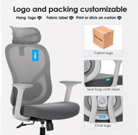 Chaise de bureau de direction ergonomique de luxe en maille avec appui-tête 3D réglable en hauteur, vérin à gaz chromé – Chaise de bureau pivotante la plus populaire