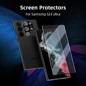 Protection d'écran en verre trempé 2.5D 9H pour <span class=keywords><strong>Samsung</strong></span> Galaxy <span class=keywords><strong>Ultra</strong></span> <span class=keywords><strong>S22</strong></span> S23 avec colle sur les bords - Product Image 3