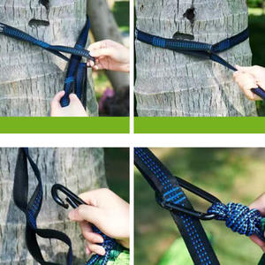 <span class=keywords><strong>Hamaca</strong></span> de Lona Plegable <span class=keywords><strong>Doble</strong></span>, <span class=keywords><strong>Hamaca</strong></span> Colgante de Nailon, Columpio Portátil para Acampar al Aire Libre, <span class=keywords><strong>Precio</strong></span> de Fábrica - Product Image 3