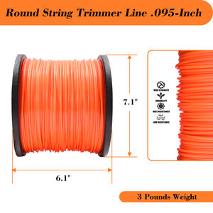 Thời trang hàng đầu 105 "(2.7mm) Cam tròn tông đơ dòng 5 LB vỉ Donut cỏ tông đơ dòng - Product Image 3