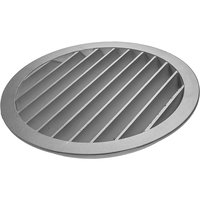 Grille de persienne ronde industrielle en aluminium de 10 "pour maison ou mur de garage