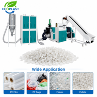 Granulateur de recyclage plastique à refroidissement par air à haute production YKSJ-100F pour films PE PP, 80 à 100 kg/h