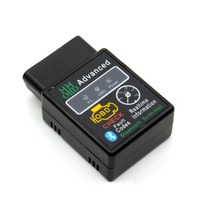 HH OBD Advanced MINI ELM327 V2.1 Negro, Adaptador Inalámbrico Bluetooth OBD2 para Automóvil, Herramienta de Escaneo CAN, Escáner Automotriz