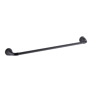 Porte-serviettes mural moderne en fer noir pour hôtel, personnalisable pour le commerce extérieur, avec crochets à barre simple ou double, finition nickel - Product Image 5
