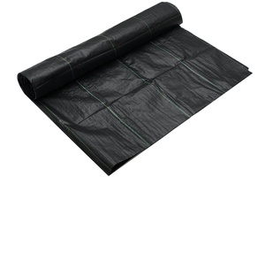 Cảnh quan che phủ mặt đất nặng <span class=keywords><strong>PP</strong></span> dệt cỏ dại hàng rào, đất kiểm soát xói mòn và UV ổn định, nhựa mulch <span class=keywords><strong>Weed</strong></span> khối (4x25ft) - Product Image 4