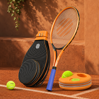 Set de Entrenamiento de Tenis para Principiantes, Pelota de Rebote, Cuerda Elástica, Base Rellenable, Kit de Práctica Individual para Entrenamiento de Golpe para Adultos y Niños