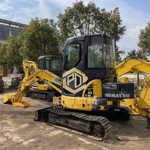 Used Komatsu PC35MR 3.5 ton mini excavator, original Japanese <b>small</b> machinery, household farm garden excavator - Product Image 2