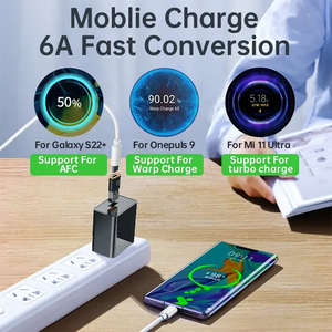 Adattatore OTG da USB-C femmina a USB maschio 6A per ricarica rapida e trasferimento dati, <span class=keywords><strong>convertitore</strong></span> di alimentazione per chiavette USB e telefoni cellulari - Product Image 5