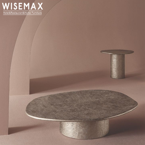 Wisemax đồ nội thất ý thiết kế hiện đại biệt thự phòng khách ghế sofa trung tâm bảng thiết lập 3 cái sợi thủy tinh không thường xuyên Bàn cà phê thiết lập - Product Image 3