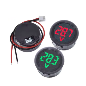 Voltmètre numérique DC5-100V, affichage numérique LED, voltmètre circulaire, compteur de tension et de courant pour voiture, détecteur de tension, panneau de surveillance - Product Image 4