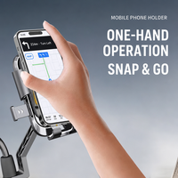 Support de téléphone pour moto électrique OEM avec amortissement des chocs, fixation sur guidon, support GPS pour vélo, fixation rapide à une main, vente en gros