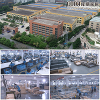 Canapé modulaire moderne Foshan en mousse compressée scellée sous vide, canapé compressé en mousse haute densité