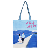 Sac fourre-tout pliable en toile non tissée personnalisé, motif dessin animé, taille moyenne, marque Yulong, origine Sichuan, modèle sacs à main