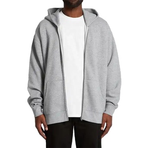 Custom Essentials Hoodie Men's 100% Cotton Oversize Drop Shoulder Full Zip up Hoodie Heavyweight Zip Hoodie for Men - Product Image 5